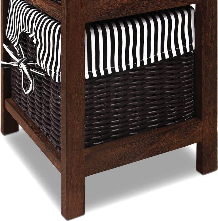 Actual product image Casaria Floor standing shelf with baskets (71 x 31 x 28 cm)