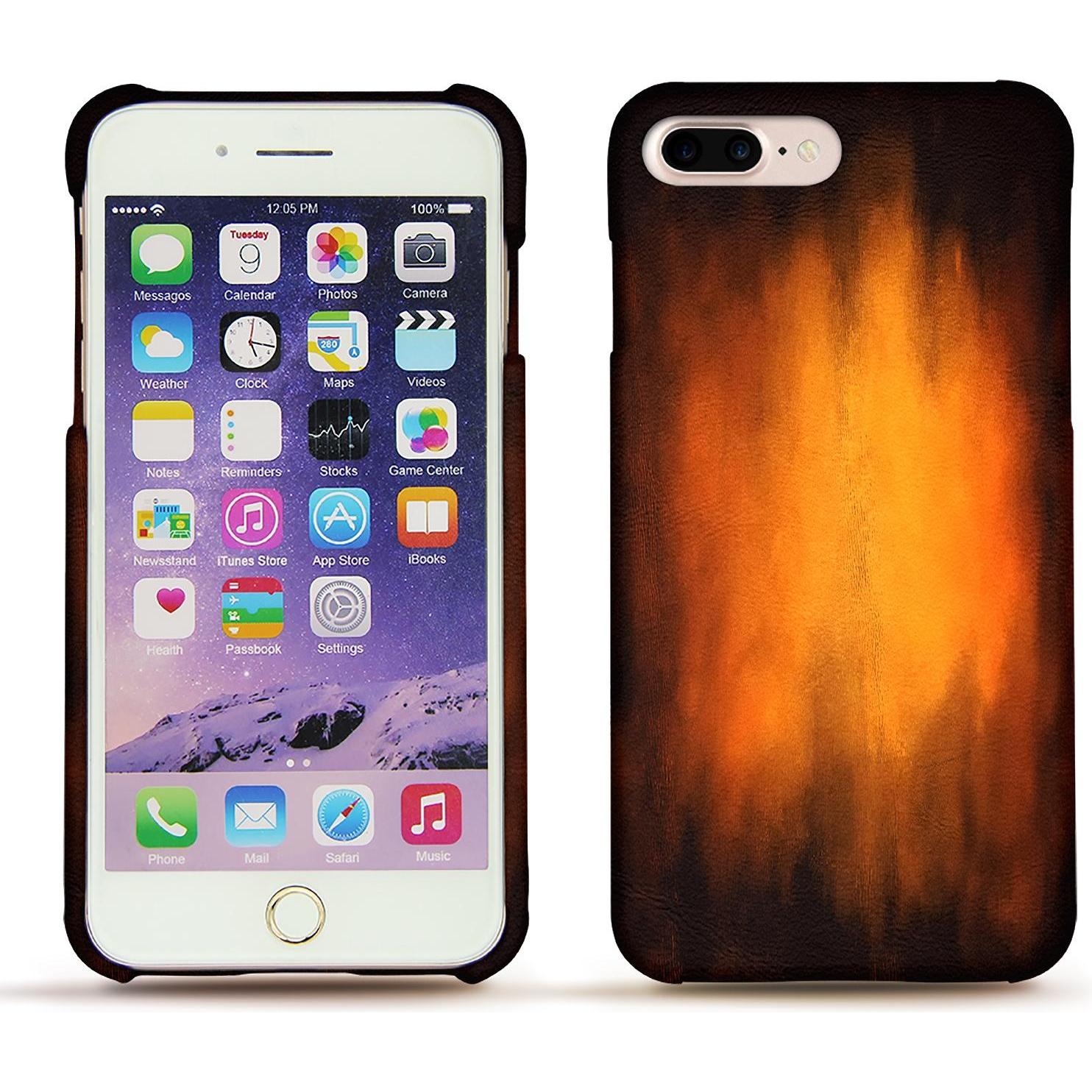 Noreve Lederschutzhülle (Apple iPhone 7 Plus), Smartphone Hülle, Violett