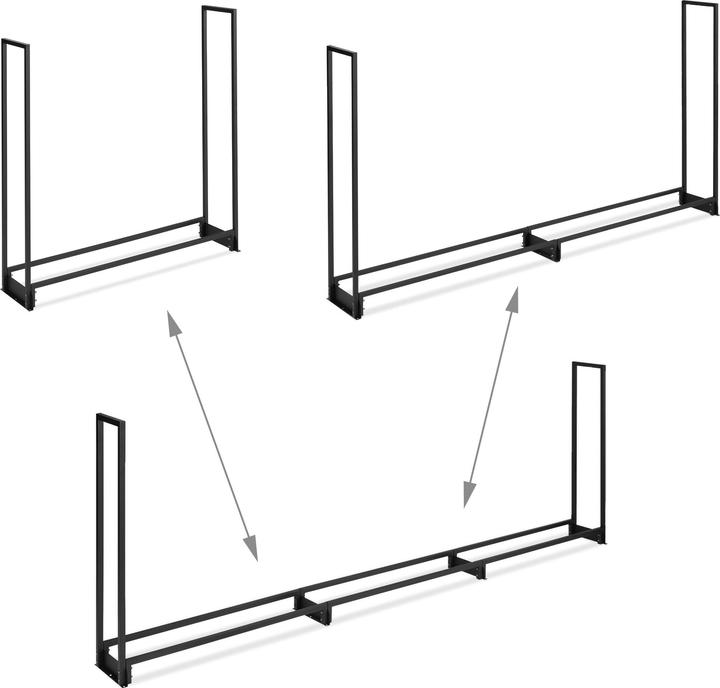 Actual product image Relaxdays Firewood rack