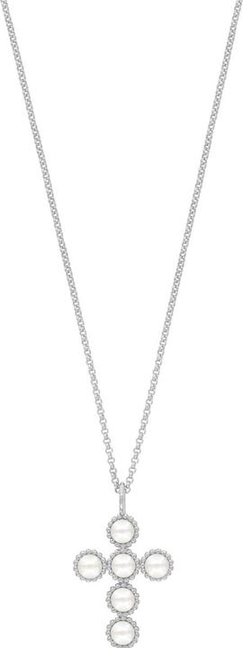 Produktbild Engelsrufer Glory Kreuz Halskette (925er Silber, Perle, 42 cm)