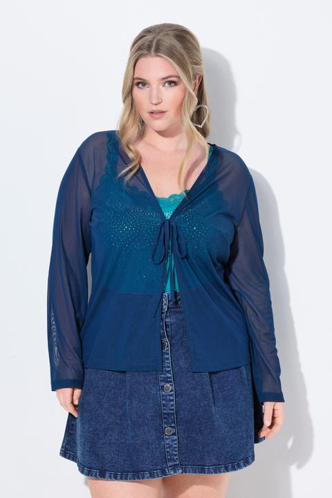 Produktbild Miamoda Mesh-Jacke, A-Linie, Bindeband (42)