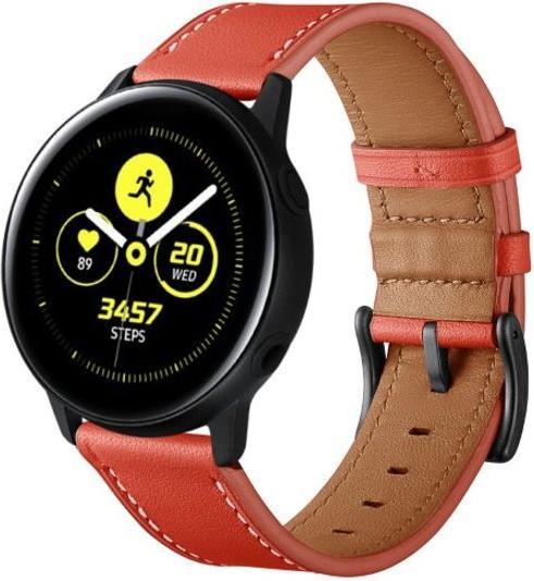 MU Classic GL Echtleder Quick Release Series (20 mm, Echtleder, Galaxy Watch Active, Galaxy Watch Active 2, 20mm Anstossbreite)