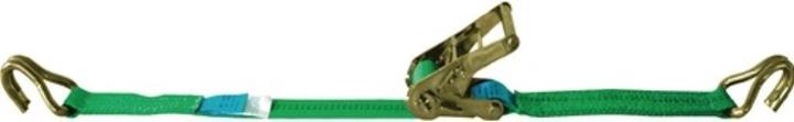 Dolezych Lashing strap DIN EN 12195-2 length 8 m width 35 mm with ratchet + pointed hook LC U 2000 daN