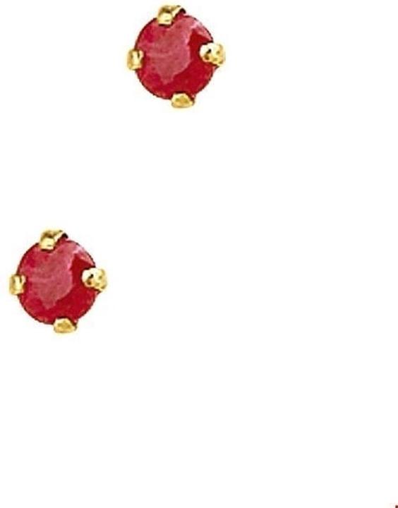Marie Celeste Ohrknöpfe Robijn - 3 - Gold (100% Gelbgold)