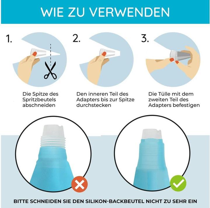 Produktbild Wenburg Torten-Dekoratiosset 51- tlg. - Delight (Spritzbeutel Set)