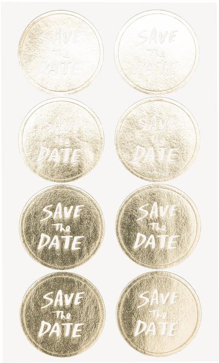 Produktbild Rico Design Sticker, Save Date, Gold.99001.77.11