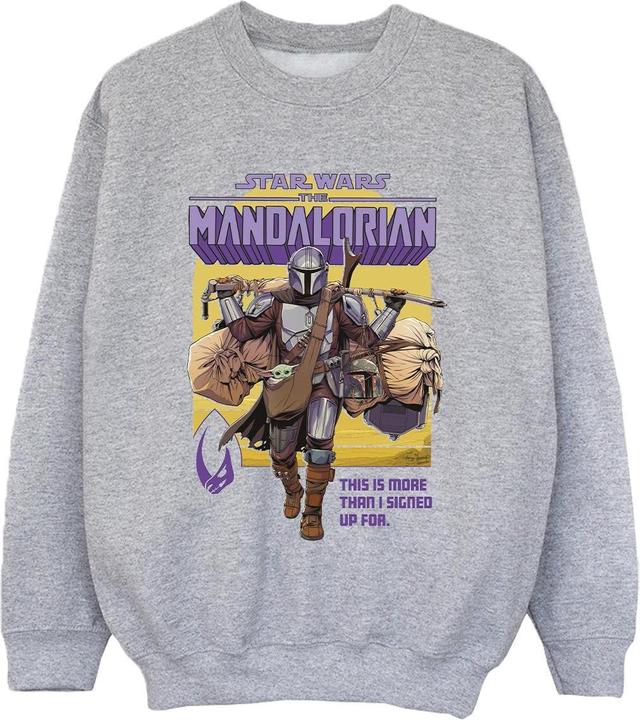 Image du produit Star Wars - Sweat THE MANDALORIAN MORE THAN SIGNED UP FOR - Garçon (116)