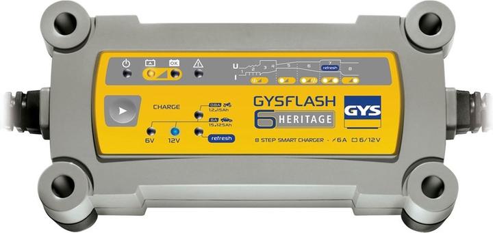 Produktbild GYS Ladegerät FLASH HERITAGE 6A (12V, 6V, 6 A)