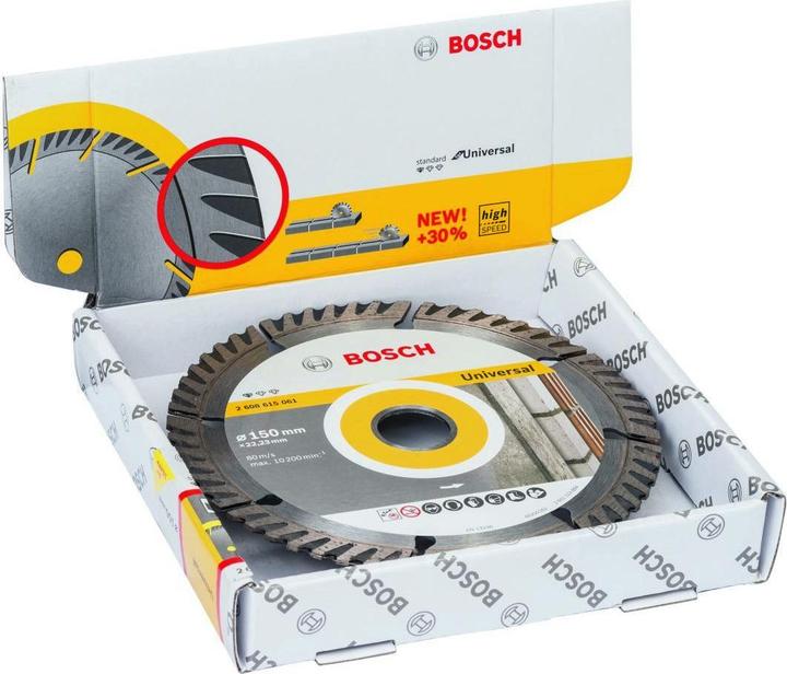Produktbild Bosch Professional Zubehör PRO Multi Material Diamanttrennscheibe, 150 x 22,23 mm