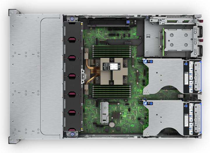 Actual product image HPE ProLiant DL345 Gen11 AMD EPYC 9124 3.0GHz 16-core 1P 32GB-R MR408i-o 8SFF 1000W PS EU Server (Amd Epyc 9124, 32 GB, Rack Server)