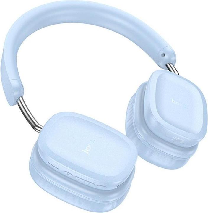 Actual product image Hoco Wireless headphones wireless headphones bluetooth W51 blue (46 h, Wireless)