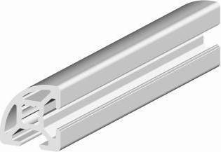 Immagine prodotto RS PRO Profilo in alluminio 20 x 20 mm, scanalatura a 2 pieghe da 6 mm, lunghezza 3 m