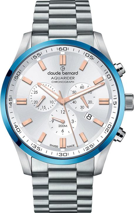Immagine prodotto Claude Bernard 10222-3MBU-AIR Herrenuhr Aquarider Chronograph 44mm 20ATM (Cronografo)