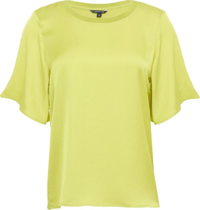 Produktbild Comma T-Shirt Blusenshirt im Fabricmix mit Volant-Ärmeln (46)