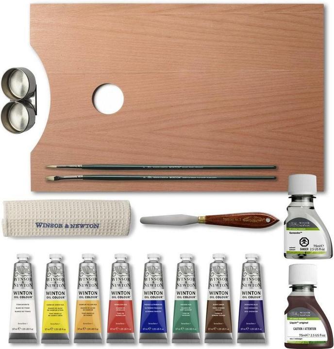 Produktbild Winsor & Newton Ölfarbe Oil Winton Holzkasten 8 x 37 ml (Mehrfarbig, 37 ml)