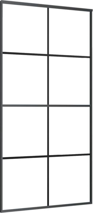 Produktbild Diverse Hardware Schiebetür Aluminium und ESG Glas 102,5x205 cm Schwarz