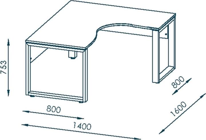 Image du produit Maja Möbel Bureau d'angle (140 x 160 x 75.30 cm)