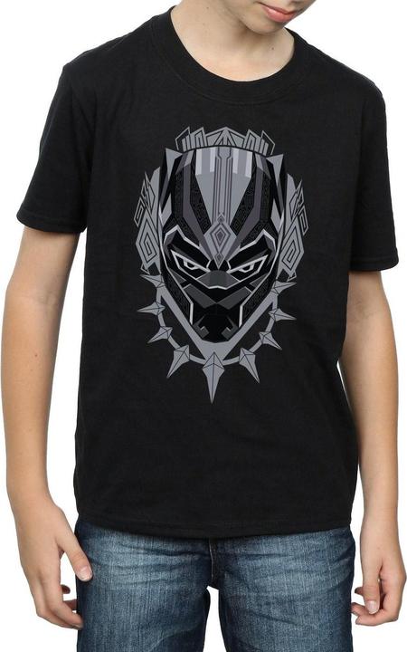 Actual product image Black Boys Head Cotton T-Shirt (128)