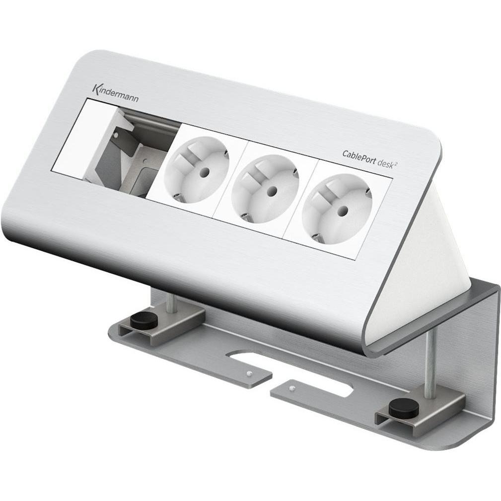 Kindermann, Steckdosenleiste, CablePort desk² 4-fold
