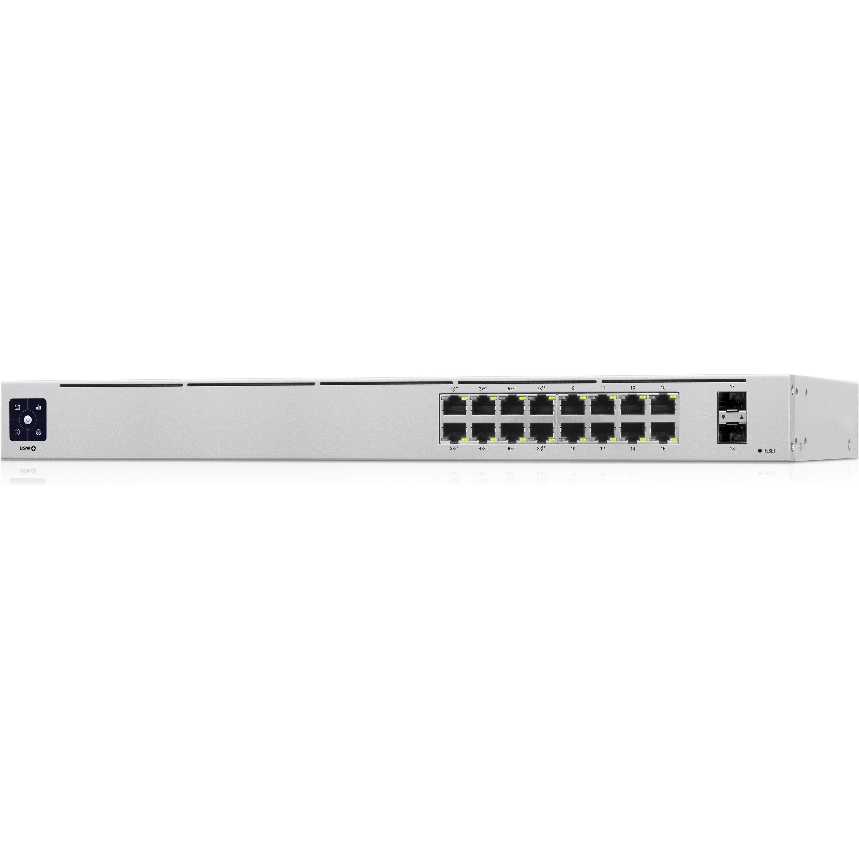 Ubiquiti USW-16-POE Gen 2 (16 Ports), Netzwerk Switch, Grau
