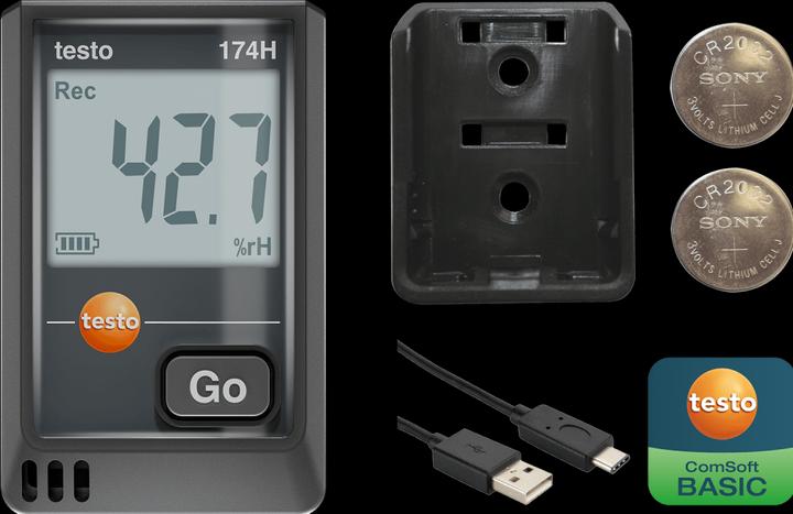 Actual product image Testo Mini data logger 174 H / USB-C