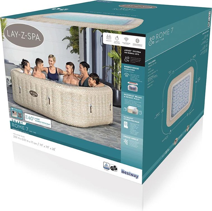 Produktbild Bestway Lay-Z-Spa Rome MaxHoldEnergySense Ultra (7 Pers.)