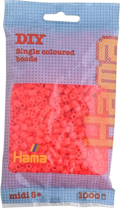 Actual product image Hama Perlen Hama pearl red neon ironing service (035)
