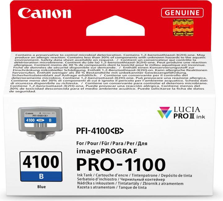 Energie-Label Canon PFI-4100 B blue (C)