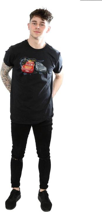 Actual product image Disney Mens Cars Lightning Vs Storm T-Shirt (M)