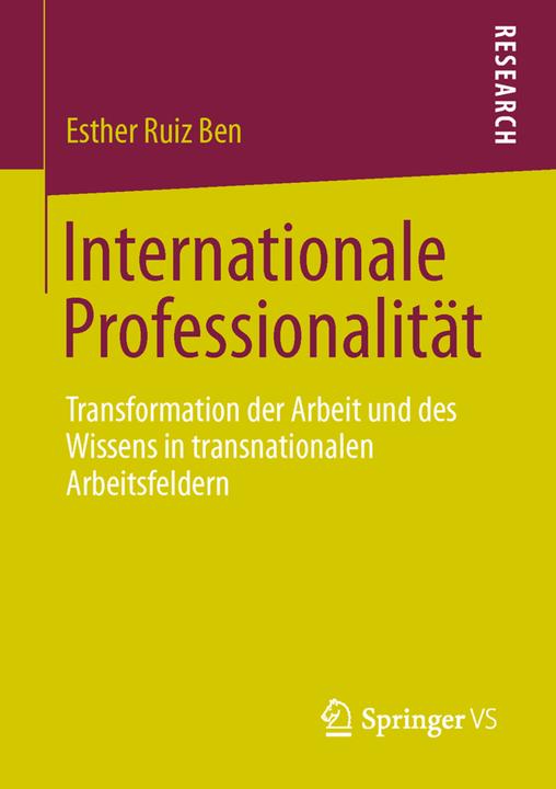 Produktbild Internationale Professionalität (Deutsch, Esther Ruiz Ben, 2013)