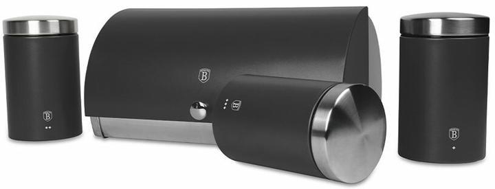 BerlingerHaus Haus 4-teiliges Brotkasten- und Vorratsdosen Set Anthracite Collection