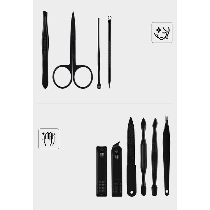 Produktbild Noya Pediküre Maniküre Set, Edelstahl Pflege-Etui Reise Kosmetik