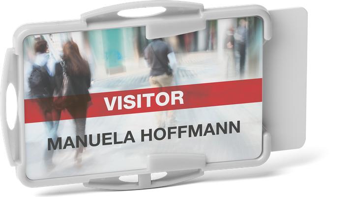 Actual product image Durable Badge holder "ECO", for 2 cards, grey