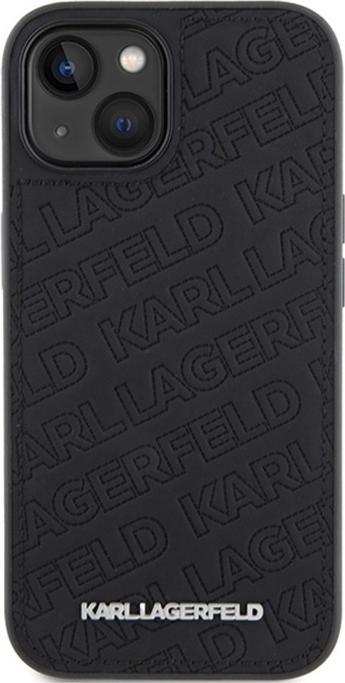 Actual product image Karl Lagerfeld KLHCP15SPQKPMK iPhone 15 6.1" czarny/black hardcase Quilted K Pattern (Apple iPhone 15)