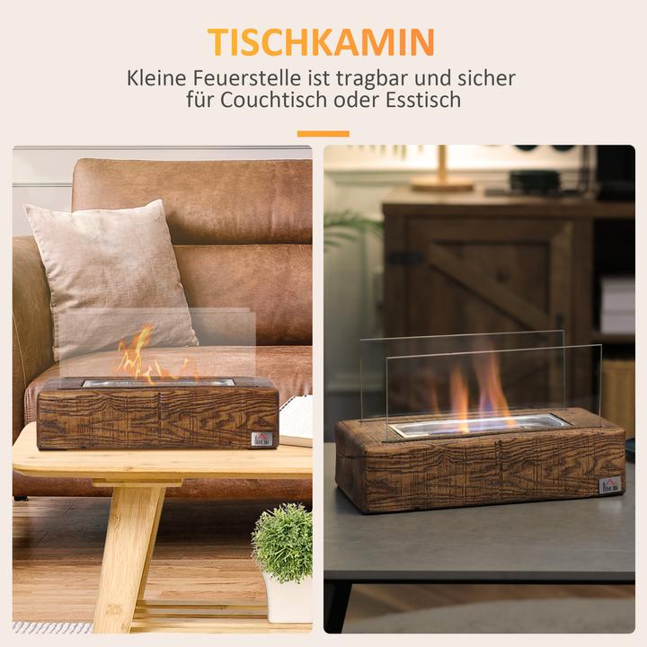Actual product image Homcom Ethanol fireplace (33 x 16 x 18 cm)