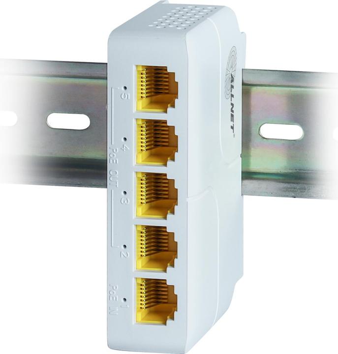 Produktbild Allnet Switch unmanaged 5 Port • 5x GbE • PoE Budget 85W • 1x bt out, 3x PoE af/at out, 1xPoE bt 90 (5 Ports)