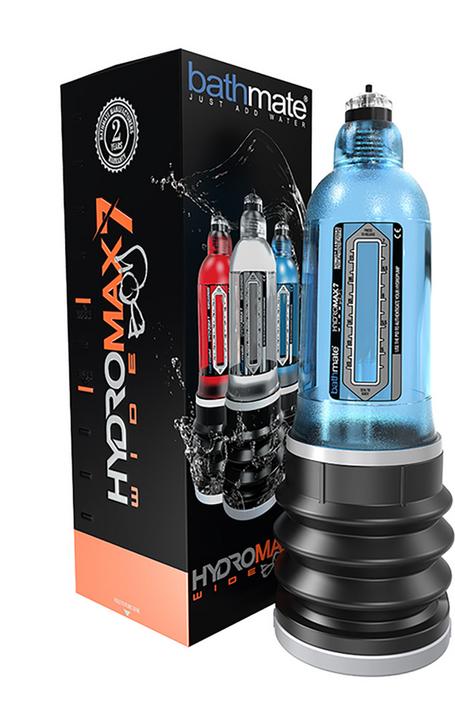 Actual product image Bathmate Hydromax X30 Penis Pump Wide Boy Blue