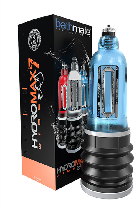 Actual product image Bathmate Hydromax X30 Penis Pump Wide Boy Blue