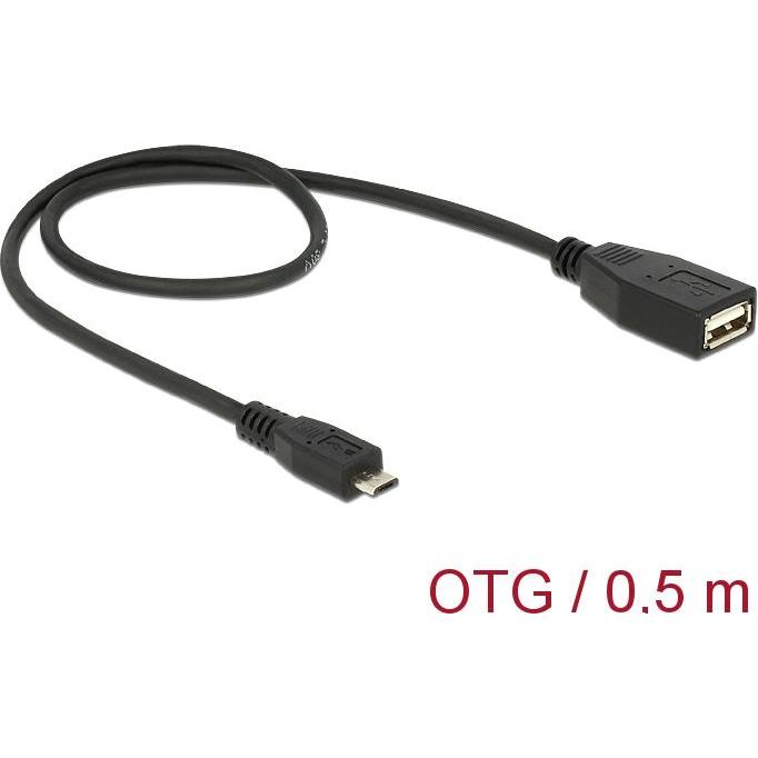 Thumbnail - Delock USB 2.0 Kabel (0.50 m, USB 2.0), USB Kabel