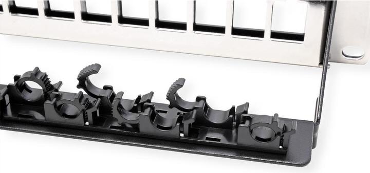 Actual product image Roline 19" Keystone module rack, empty, 24P. shielded