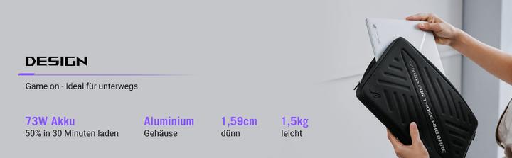 Image du produit ASUS ROG Zephyrus G14 (14", AMD Ryzen 9 270, 16 Go, 1000 Go, DE)