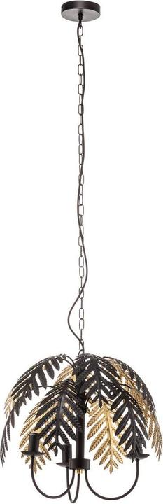 Actual product image Lucande Aparas pendant light Ø50 Black/Gold (E14)