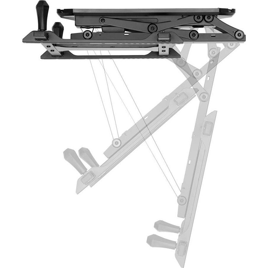 Thumbnail - myWall Motorisierter & klappbarer Deckenhalter für Flachbildschirme (Decke, 70", 35 kg), TV Wandhalterung, Schwarz