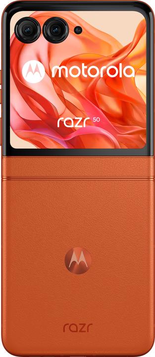 Actual product image Motorola Razr 50 (256 GB, Sparkling Orange, 3.60", SIM + eSIM, 5G)
