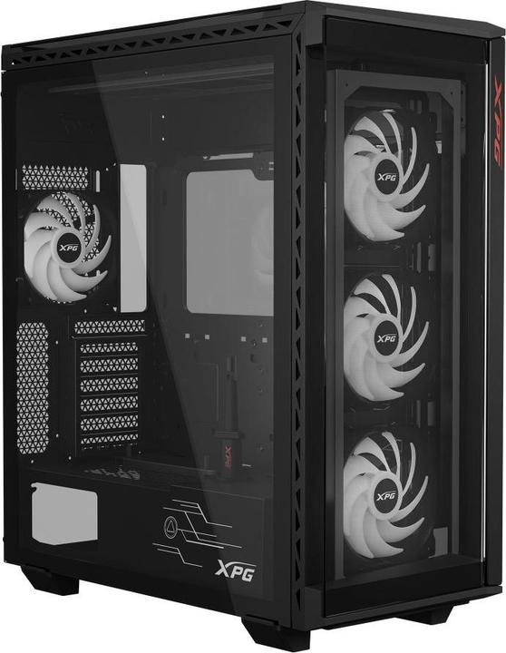 Produktbild XPG BATTLECRUISER II ST Midi-Tower Schwarz (ATX, mATX, Mini-ITX)