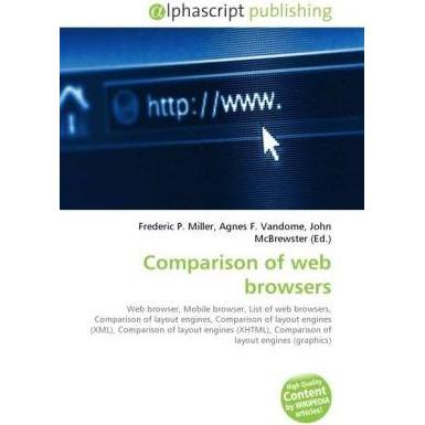 Comparison of web browsers, Fachbücher von Agnes F. Vandome, Frederic P. Miller, John McBrewster