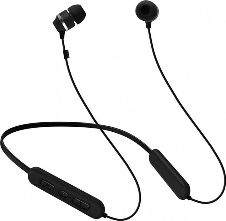 Actual product image Samsung C&T ITFIT A08B Headphones Wireless In-ear, Neck-band Music Micro-USB Bluetooth Black (5 h, Wireless)