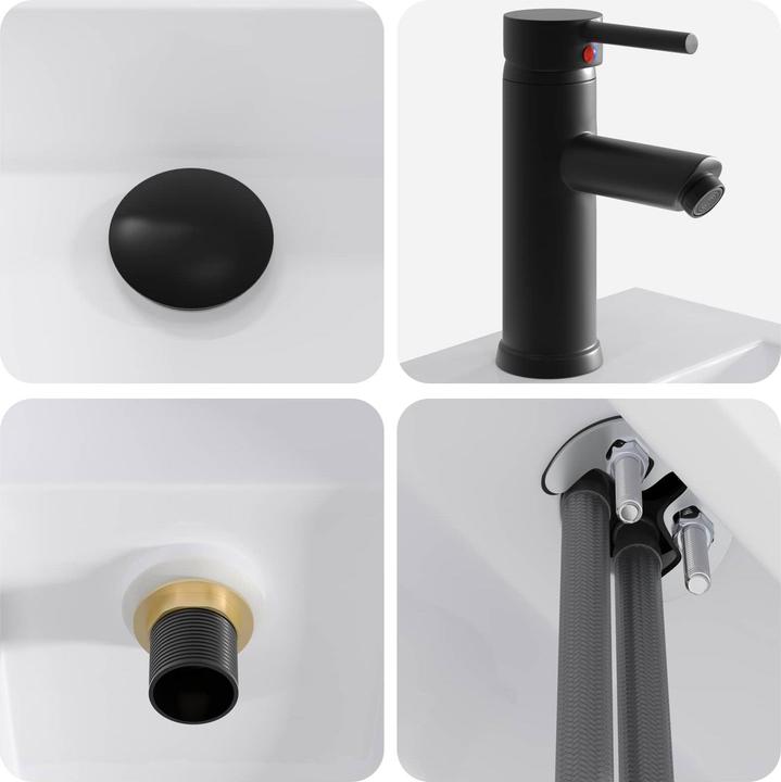 Produktbild vidaXL Waschbecken fürs Badezimmer (255 mm, 455 mm)