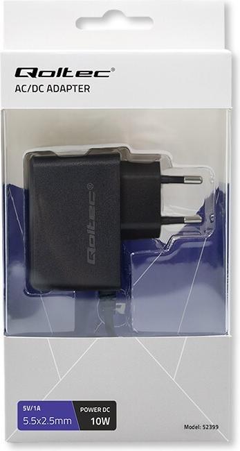Produktbild Qoltec Netzteil Steckernetzteil 10W | 5V | 2A | 5,5*2,5