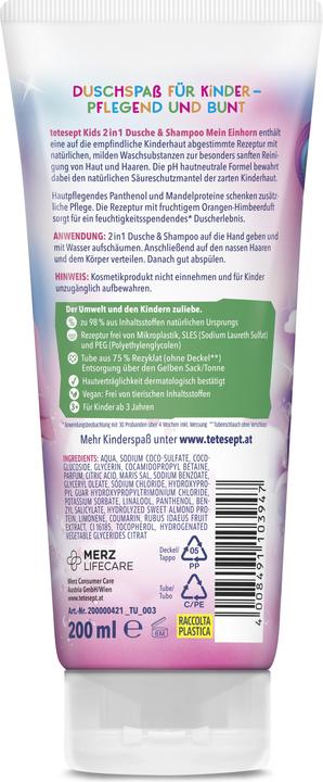 Produktbild Tetesept Mein Einhorn Rosa Regenbogen (200 ml)